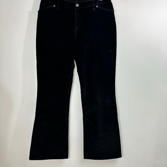 J. Jill Stretch Bootcut Corduroy Pants Black Size 12 - Picture 6 of 8